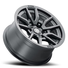 Load image into Gallery viewer, ICON Vector 5 17x8.5 5x5 -6mm Offset 4.5in BS 71.5mm Bore Satin Black Wheel