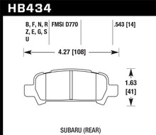 Load image into Gallery viewer, Hawk 2004-2006 Subaru Baja Sport HPS 5.0 Rear Brake Pads