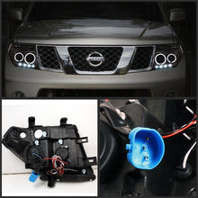 Load image into Gallery viewer, Spyder Nissan Frontier 05-08 Projector Headlights LED Halo LED Smke PRO-YD-NF05-HL-SM
