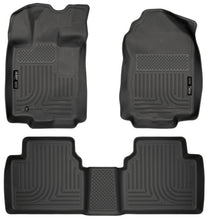 Load image into Gallery viewer, Husky Liners 10-12 Ford Fusion/Lincoln MKZ (FWD) WeatherBeater Combo Black Floor Liners
