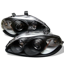 Load image into Gallery viewer, Spyder Honda Civic 96-98 Projector Headlights LED Halo Amber Reflctr Blk PRO-YD-HC96-AM-BK