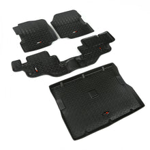 Load image into Gallery viewer, Rugged Ridge Floor Liner Front/Rear/Cargo Black 1976-1995 Jeep Wrangler / CJ