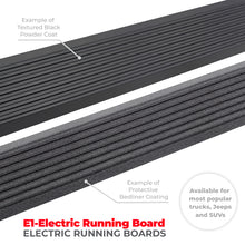 Load image into Gallery viewer, Go Rhino 19-24 Ram 1500 Quad Cab 4dr E1 Electric Running Board Kit (No Drill) - Tex. Blk