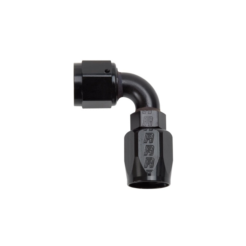 Russell Performance -8 AN Black 90 Degree Full Flow Hose End