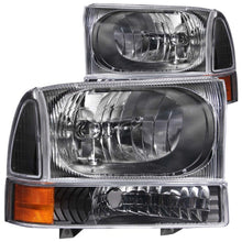 Load image into Gallery viewer, ANZO 2000-2004 Ford Excursion Crystal Headlights Black