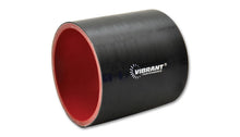 Load image into Gallery viewer, Vibrant 4 Ply Reinforced Silicone Straight Hose Coupling - 6in I.D. x 3.5in long (BLACK)
