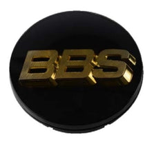 Load image into Gallery viewer, BBS Center Cap 70.6mm Black/Gold (3-tab) (56.24.080)