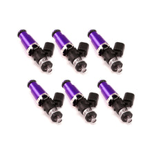 Load image into Gallery viewer, Injector Dynamics ID1050X Injectors 14mm (Purple) Adaptor Tops Denso Lower (Set of 6)