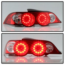 Load image into Gallery viewer, Spyder Acura RSX 02-04 LED Tail Lights Red Clear ALT-YD-ARSX02-LED-RC