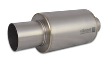 Load image into Gallery viewer, Vibrant Titanium Muffler w/Straight Cut Natural Tip 3in. Inlet / 3in. Outlet