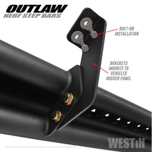 Load image into Gallery viewer, Westin 05-19 Toyota Tacoma Double Cab Outlaw Nerf Step Bars