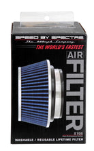 Load image into Gallery viewer, Spectre Adjustable Conical Air Filter 2-1/2in. Tall (Fits 3in. / 3-1/2in. / 4in. Tubes) - Blue