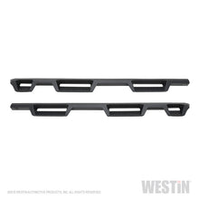Load image into Gallery viewer, Westin 2019 Chevrolet Silverado/Sierra 1500 (5.5ft) Drop Wheel to Wheel Nerf Step Bars - Txt Black