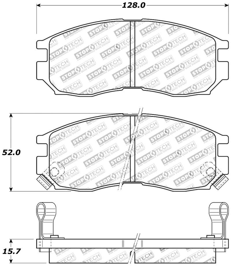 StopTech Performance 4/89-99 Mitsubishi Eclipse GST Front Brake Pads