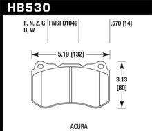 Load image into Gallery viewer, Hawk 07-08 Acura TL Type S DTC-60 Race Front Brake Pads