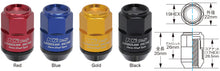 Load image into Gallery viewer, Project Kics Leggdura Racing Shell Type Lug Nut 35mm Closed-End Look 16 Pcs + 4 Locks 12X1.5 Black