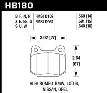 Load image into Gallery viewer, Hawk 77-82 BMW 320I / 83-90 Alfa Romeo Spider / 84-86 Alfa Romeo Spider HPS Street Rear Brake Pads