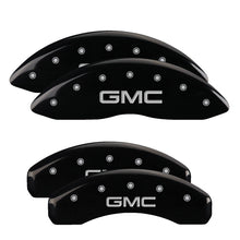 Load image into Gallery viewer, MGP 4 Caliper Covers Engraved Front &amp; Rear 300 Black finish silver ch