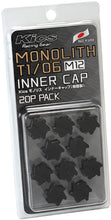 Load image into Gallery viewer, Project Kics M12 Monolith Cap - Black (Only Works For M12 Monolith Lugs) - 20 Pcs