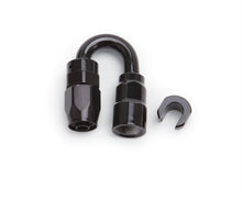 Load image into Gallery viewer, Russell Performance 3/8in SAE Quick Disc Female to -6 Hose Black 180 Degree Hose End