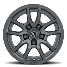 Load image into Gallery viewer, ICON Vector 5 17x8.5 5x5 -6mm Offset 4.5in BS 71.5mm Bore Satin Black Wheel
