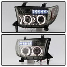 Load image into Gallery viewer, Spyder Toyota Tundra 07-13 Projector Headlights LED Halo LED Smke PRO-YD-TTU07-HL-SM