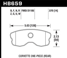 Load image into Gallery viewer, Hawk 06-10 Chevy Corvette (Improved Pad Design) Rear HPS 5.0 Sreet Brake Pads