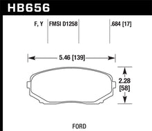 Load image into Gallery viewer, Hawk 07-10 Ford Edge / 10 Lincoln MKX / 07-10 Mazda CX-7/CX-9  HPS Street Front Brake Pads