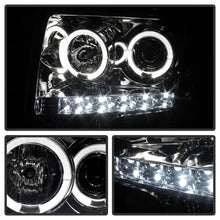 Load image into Gallery viewer, Spyder Ford F150 09-14 Projector Headlights Halogen Model- LED Halo LED Smke PRO-YD-FF15009-HL-SM