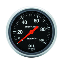 Load image into Gallery viewer, Autometer Sport-Comp 66.7mm 0-100 PSI, Mechanical Oil Pressure