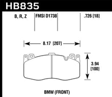 Load image into Gallery viewer, Hawk 15-19 BMW X6 M Performance Ceramic Street Front Brake Pads