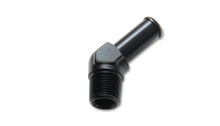 Load image into Gallery viewer, Vibrant 1/8 NPT to 1/4in Barb Straight Fitting 45 Deg Adapter - Aluminum