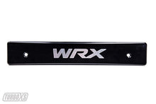 Load image into Gallery viewer, Turbo XS 15-17 Subaru WRX/STi Billet Aluminum License Plate Delete Black Machined WRX Logo