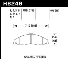Load image into Gallery viewer, Hawk 98-02 Camaro/Firebird HP+ Street Front Brake Pads