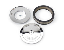 Load image into Gallery viewer, Edelbrock Air Cleaner Pro-Flo Series Round Steel Top Paper Element 10In Dia X 3 5In Chrome