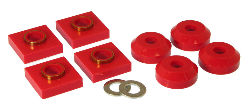 Prothane 76 & Earlier Ford F150/250 Transfer Case Mounts - Red