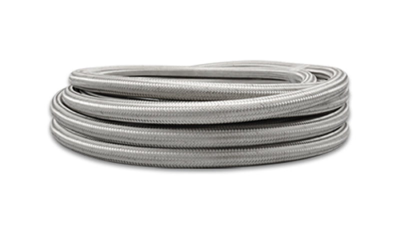 Vibrant SS Braided Flex Hose -8 AN 0.44in ID (50 foot roll)